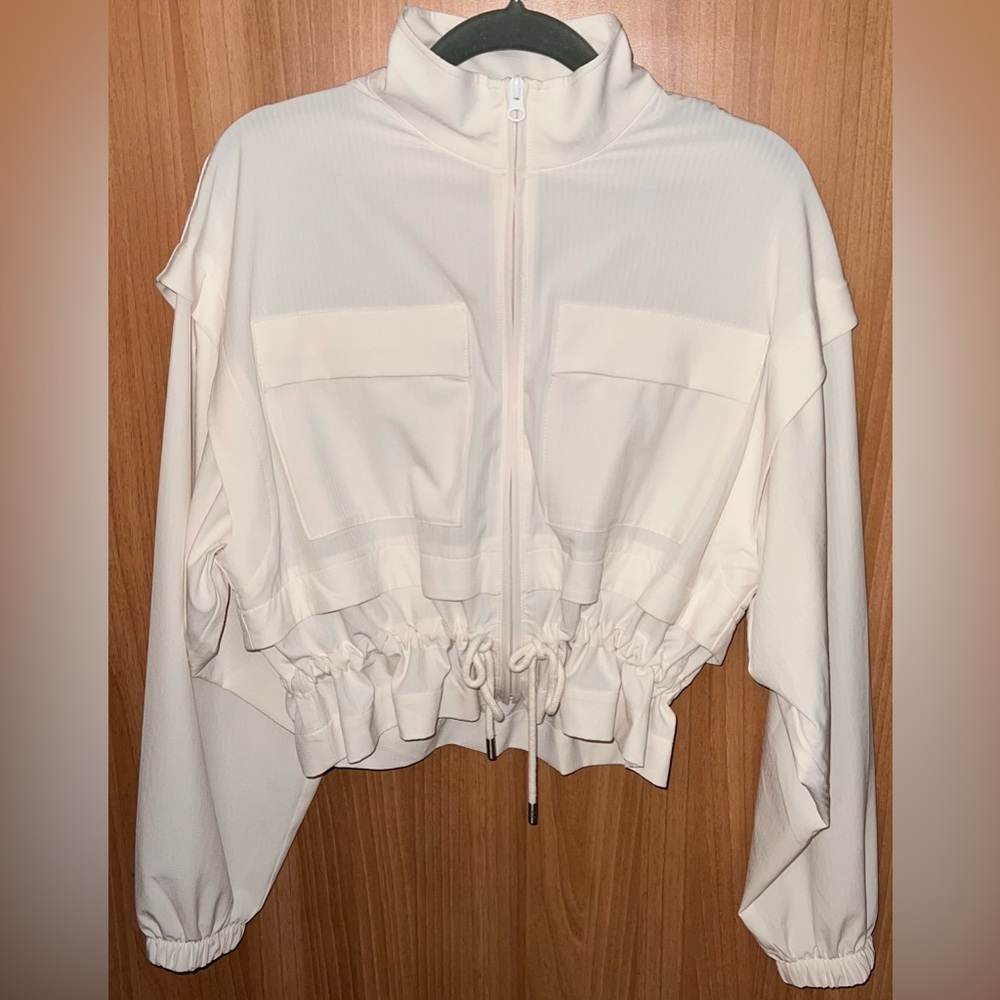 Alo Yoga Ready Set Jacket in Ivory - Picture 3 of 4